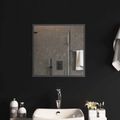vidaXL Zrkadlo do kúpeľne s LED Priehľadná 50 x 50 cm tvrdené sklo