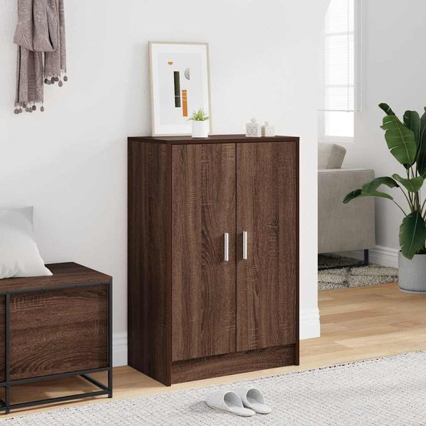 vidaXL Botník hnedý dub 60x35x92 cm spracované drevo