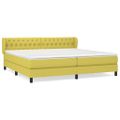 vidaXL Boxspring posteľ s matracom zelená 200x200 cm látka