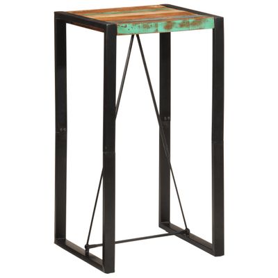 vidaXL Barový stôl 60x55x110 cm masívne recyklované drevo