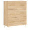 vidaXL Vysoká skrinka dub sonoma 69,5x34x180 cm spracované drevo