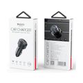 YESIDO CAR CHARGER Y48 PD 60W 2xUSB-C BLACK