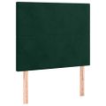 vidaXL Posteľný rám boxsping s matracom tmavozelený 80x200 cm zamat