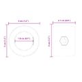 vidaXL Guličky na futbalový stôl 10 ks Čierna 3 x 3 x 2,1 cm PP