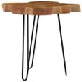 vidaXL Konferenčný stolík (60-70)x45 cm teakové drevo