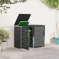 vidaXL Úložisko kontajnera na odpad for 2 Bins 240L Nehrdzavejúca oceľ
