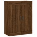 vidaXL Vysoká skrinka hnedý dub 69,5x34x180 cm spracované drevo
