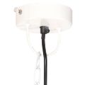 vidaXL Industriálna vintage závesná lampa 25 W, biela 31 cm E27