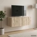 vidaXL Nástenná TV skrinka 78,5 x 41 x 30 cm Dub sonoma