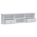 vidaXL Sada toaletného stolíka FAUSKE 2 ks Biela 100 x 50 x 103,5 cm