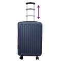vidaXL Kufor so zámkom Tmavo modrá 43 x 27 x 66 cm ABS plast