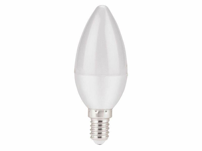 Žárovka LED svíčka, 5W, 410lm, E14, teplá bílá EXTOL-LIGHT