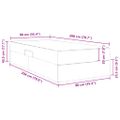 vidaXL Postel s úložným prostorem a matrací Svetlosivá 100 x 200 cm