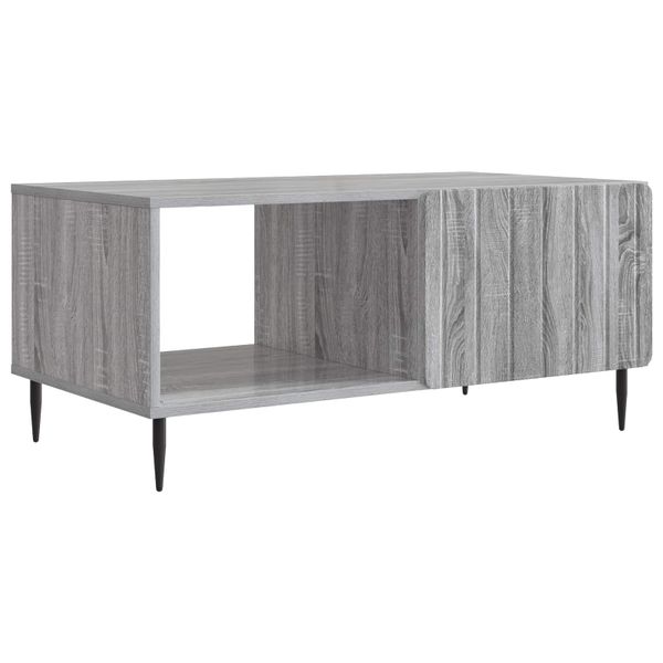 vidaXL Konferenčný stolík Sivý Sonoma 90 x 50 x 40 cm Kompozitné drevo