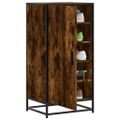 vidaXL Regál na topánky dymový dub 48x38x97,5 cm spracované drevo