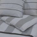 vidaXL Súprava obliečok na paplón sivá 240x220 cm bavlna