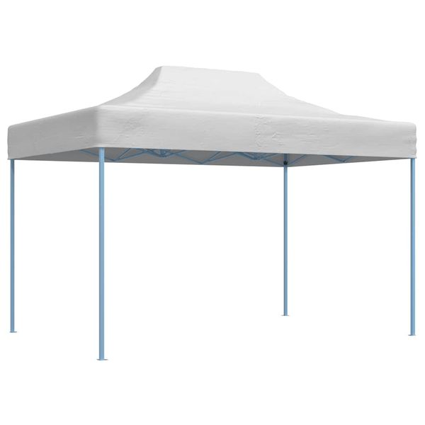vidaXL Profesionálny skladací párty stan biely 280x410x315 cm oceľový