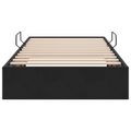 vidaXL Otomanový posteľný rám s úložiskom Čierna 90 x 200 cm Zamat