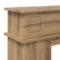vidaXL Rám krbu Dub artisan 102 x 26 x 100 cm Kompozitné drevo