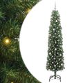 vidaXL Umelý vianočný stromček Zelená 240 cm PVC, oceľ a plast