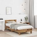vidaXL Rám postele Staré drevo 203 x 95 x 70 cm Kompozitné drevo
