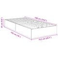 vidaXL Otomanový posteľný rám s úložiskom Staré drevo 75,5 x 190 cm