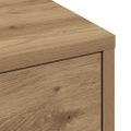 vidXL Úzka kúpeľňová skrinka s kolieskami dub artisan kompozitné drevo
