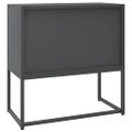 vidaXL Komoda antracitová 75x35x75 cm oceľová