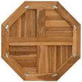 vidaXL Stolová doska 60x60x2,5 cm osemuholník masívne teakové drevo