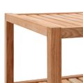 vidaXL Polička do kúpeľne masívne orechové drevo 65x40x55 cm
