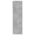 vidaXL Botník s 2 výklopnými zásuvkami betónový sivý 80x34x116 cm