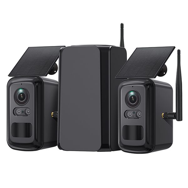 Set solárnych kamier Viking HUB S02/8000 mAh/ mobilné aplikácie/ outdoor