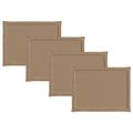 vidaXL Vankúše na sedenie 4 ks Polyester Sivohnedá 47 x 36 x 2 cm