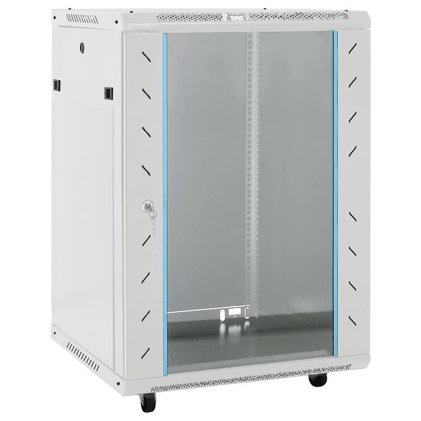 vidaXL 15U Serverová skriňa s otočnými nožičkami 19" IP20 60x45x86 cm