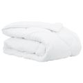 vidaXL Zimný prehoz 240 x 200 x 5 cm Zima Polyester Biela Priedušná
