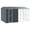 vidaXL Klietka pre vtákov Antracit 430 x 310 x 247 cm Pozinkovaná oceľ