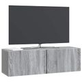 vidaXL Nástenná TV skrinka 98 x 31 x 30 cm Sivá sonoma