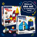 Magnetická stavebnica Police Patrol 20 dielov