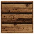 vidaXL Rohová komoda so zásuvkami staré drevo 60x41x58cm kompoz. drevo