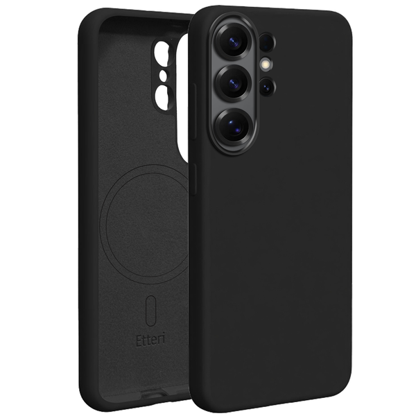 Puzdro Etteri Silicone Mag pre Samsung Galaxy S26 Ultra čierna
