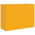 vidaXL Komoda horčicovožltá 67x39x73 cm oceľ
