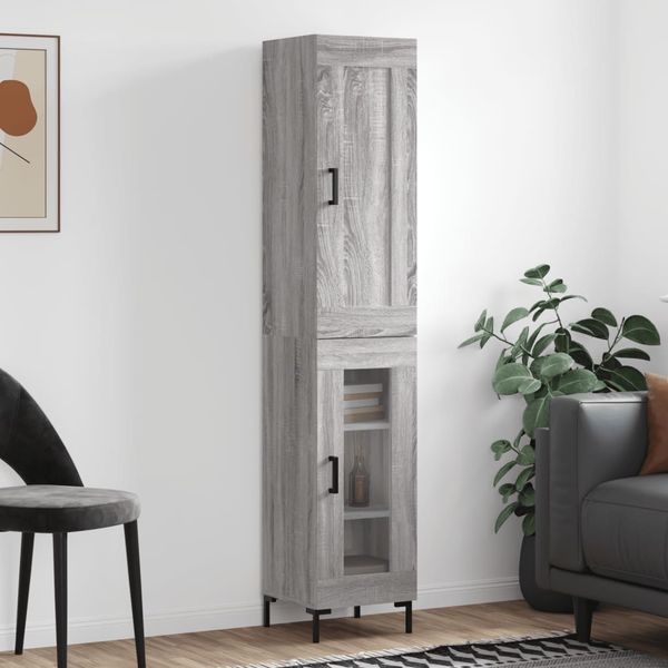 vidaXL Vysoká skrinka dub sonoma 34,5x34x180 cm spracované drevo