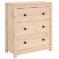 vidaXL Komoda 70x35x80 cm borovicový masív