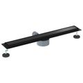 vidaXL Sprchový odtok 2 v 1 s 360° siphonom Čierna 70 cm