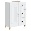vidaXL Servírovacia skriňa Biela 66 x 34,5 x 90 cm Kompozitné drevo