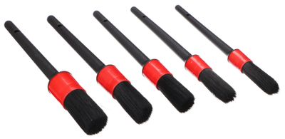 Sada měkkých precizních štětců pro čištění auta CAR DETAILING BRUSH 5 SOFT, 5ks SIXTOL