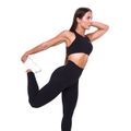 Dámske legíny Ignite Black - GymBeam, veľkosť M, veľkosť oblečenia M