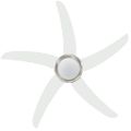 vidaXL Ozdobný stropný ventilátor s osvetlením 128 cm biely