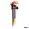 Imbusové TORX kľúče z ocele S2 9ks AMiO-04301