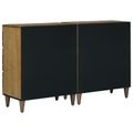 vidaXL Servírovacia skriňa 2 ks 60 x 33,5 x 75 cm Masívne mango drevo